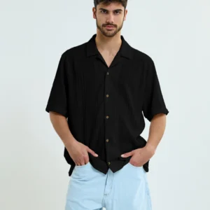 Camisa Folk Negro