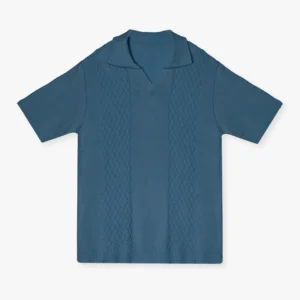 Chomba Tejida Azul Petroleo