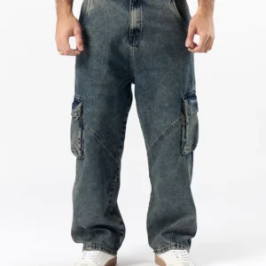 Jean Drune Cargo Azul